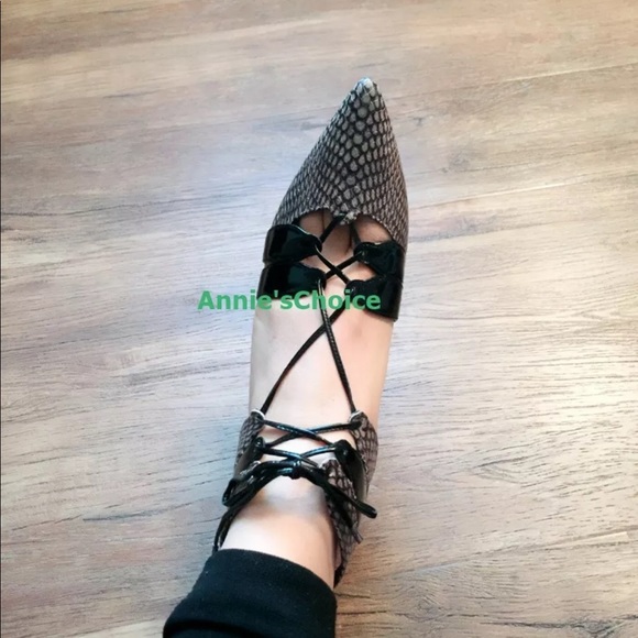 ZARA Leather Sandals:Black/Grey, US 7.5, 8/EUR 38, 39 - Picture 7 of 7